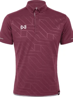 WARRIX (วอริกซ์) VIVIDUS POLO ลิขสิทธิ์แท้ 100% เสื้อโปโลสปอร์ต สีแดงเลือดหมู
