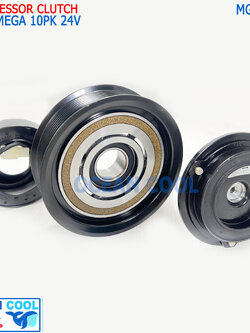 คลัชคอมแอร์ Hino Mega ร่อง 10PK 24v MGC0056 ค อม 10S,10PA ร่อง 10PK 24v. 135mm หน้าคลัชคอมแอร์ ฮีโน่ เมก้า สายพานร่องฟัน ครัชคอมแอร์ หน้าครัชคอมแอร์