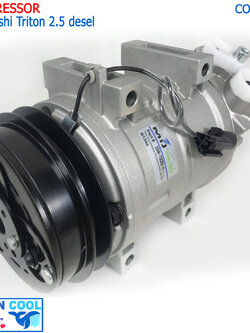 คอมเพรสเซอร์ ไทรทัน เครื่อง 2.5 ดีเซล 2005 - 2014 COM0041 Compressor Mitsubishi Triton 2.5 desel คอมเพลสเซอร์ มิตซูบิชิ ไททัน คอม คอมแอร์รถยนต์ คอมแอร์
