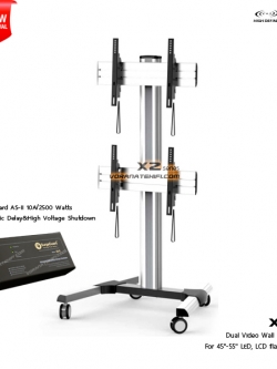 ขาตั้งจอ Video Wall รุ่น X2 series 45 - 55 inch LED, LCD 2-Video Wall TV Stand Max Load 60 kgs