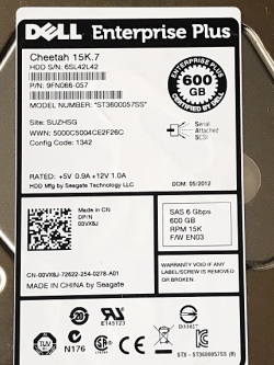 Dell 00VX8J [TorCompTH Thailand - ขาย จำหน่าย ราคา] Dell 600GB 15K SAS 3.5IN HDD for Dell EqualLogic
