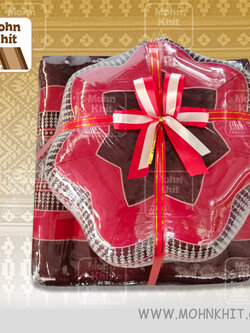 หมอนขิด เบาะนั่ง หมอนอิง หมอนฟักทอง ชุดรับไหว้ ของชำร่วยผ้าถุง ผ้าขาวม้า//Khit pillow, wedding gift set, cloth bag,