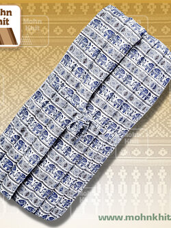 ที่นอนระนาดผ้าฝ้ายพื้นเมืองลายช้าง 100x200 Cm Thai Roll Up Floor Beds Mattress Kapok100%