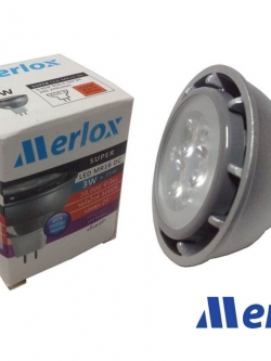 หลอด LED MR16 DC DIMMABLE 12V 3W 3000K SPOT 24° GU5.3 MERLOX