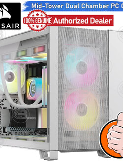[CoolBlasterThai] CORSAIR 2500D AIRFLOW Mid-Tower Dual Chamber PC Case White ประกัน 2 ปี