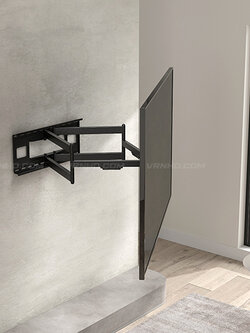 KRAKEN-EL ขาแขวนทีวี (*แขนยาวพิเศษ 1 เมตร) Dual-ARM Full-Motion with Extra Long-Arm for 43"- 95" Flat Panel TV, Max VESA 800x400 mm. [Weight Capacity 80 kg.]