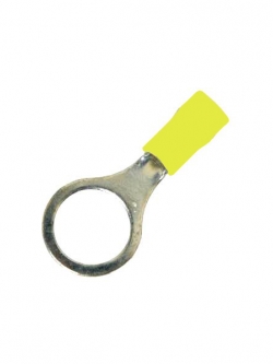 Terminal RV 5.5-12 Yellow หางปลากลมหุ้ม (100 ตัว)