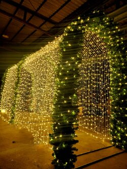 ซุ้มอุโมงค์ไฟคริสต์มาส ขนาด1.8*6*2.9เมตร