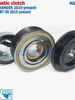 คลัชคอมแอร์ ฟอร์ด เรนเจอร์ มาสด้า บีที50 โปร 2015 - ปัจจุบัน MGC0091 ลูกปืนNSK Compressor Clutch Ford Ranger Mazda BT-50 2015-present หน้าครัชคอมแอร์ ชุดคลัช มู่เล่คลัช