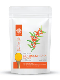 ผงซีบัคธอร์น Sea Buckthorn Powder ยี่ห้อ Feaga Life ฟีก้าไลฟ์ ปริมาณ 200 กรัม