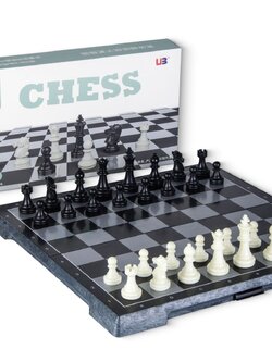 หมากรุกสากลแม่เหล็ก Black&White Magnetic Chess