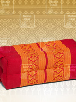 หมอนหนุนดี มีหูหิ้ว,โยคะ,The original Khit Rectangle health Pillow Thai Bolster Lumber 33x15x10 cm