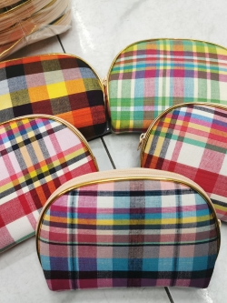 พวงกุญแจ กระเป๋าเหรียญผ้าขิด ของขวัญ ของชำรวย 7x9x cm// Keychain Coin Bag