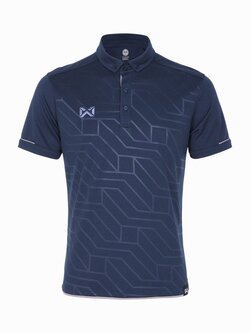 WARRIX (วอริกซ์) VIVIDUS POLO ลิขสิทธิ์แท้ 100% เสื้อโปโลสปอร์ต สีกรมท่า