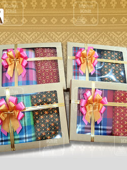 หมอนขิด ชุดรับไหว้ ของชำร่วยผ้าถุง ผ้าขาวม้า//Khit pillow, wedding gift set, cloth bag,