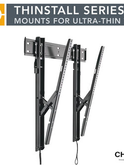 CHIEF LTTU series for 32"- 65" LED TV Large THINSTALL Tilt Wall Mount, Max VESA 800x500 mm.,Weight Capacity 45.4Kg