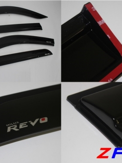 กันสาด REVO รุ่น 4 ประตู สีดำสำหรับรีโว่ปี 2015-ปัจจุบัน