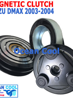 คลัชคอมแอร์ อีซูซุ ดีแม็ก 2003 - 2004 MGC0008 รุ่นแรก 2 ร่อง ลูกปืน NSK แท้ magnetic clutch isuzu d-max dmax d max ดีแม็ค คอยล์คลัชต์ มู่เล่คลัชต์ คอยล์คลัชต์