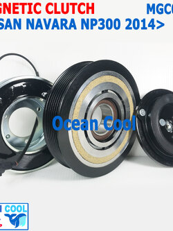 คลัชคอมแอร์ นิสสัน นาวาร่า NP300 2014 - 2019 ดีเซล MGC0075 Clutch Nissan NAVARA Diesel ลูกปืน NSKแท้ หน้าครัช มู่เล่คลัช คลัชคอม ชุดคลัช 2015