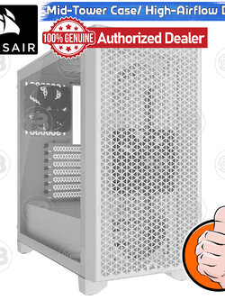 [CoolBlasterThai] CORSAIR 3000D AIRFLOW WHITE Mid-Tower PC Case ประกัน 2 ปี (CC-9011252-WW)