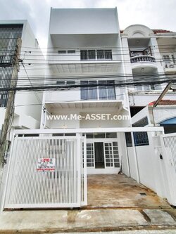 ขายและเช่า ทาวน์โฮมใกล้รถไฟฟ้า ย่าน สุทธิสาร ห้วยขวาง ประชาราษฎร์บำเพ็ญ : ถ.สุทธิสาร ซ.อุดมเกียรติ : 3 ชั้น 25.5 ตารางวา