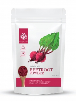 ผงบีทรูท Organic Beetroot Powder ผง Superfood ยี่ห้อ Feaga Life 200 กรัม