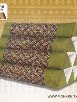 หมอนสามเหลี่ยม10ช่อง 50x28x30Cm.Decorate design Triangle kapok Traditional Floor Cushions 10 holes.