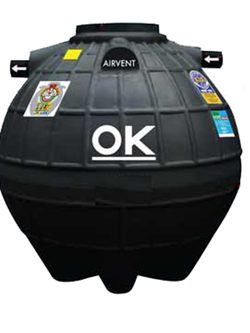 ถังบำบัดน้ำเสีย DOS รุ่น OK ST-24/BK800-2000L * ไม่มีแถมปลอกคอต่อ