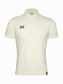 WARRIX ( วอริกซ์ ) WA-3315N POLO SPORT ลิขสิทธิ์แท้ 100% เสื้อโปโลสปอร์ต เสื้อคอกปก สีขาวงา W9