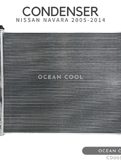 แผงแอร์ นิสสัน นาวาร่า 2007 - 2014 พ.ศ 2550 - 2557 CD0039 มาพร้อมไดเออร์ CONDENSER NISSAN NAVARA ’05-’14 คอนเดนเซอร์ (แผงคอยล์ร้อน)