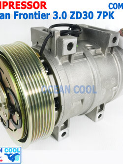 คอมเพลสเซอร์ นิสสัน บิ๊กเอ็ม ฟรอนเทีย ZD30 สายพาน 7pk MIJ-T043-6 COM0097 Compressor ForNissan Frontier 3.0 2004 คอมแอร์ คอม คอมเพสเซอร์ อะไหล่แอร์