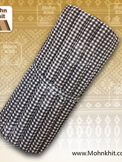 ที่นอนระนาดลายตารางดำขนาด 97x175 Cm Thai Roll Up Floor Beds Mattress Kapok100%.