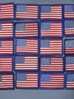 อาร์มธงชาติ สหรัฐ ขอบน้ำเงิน