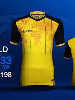 เสื้อกีฬา Eureka เหลืองคอวี