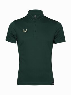 POLO SPORT WARRIX WA-PLA024 BUBBLE เสื้อโปโลสปอร์ต เสื้อคอกปก สีเขียวทีมชาติ