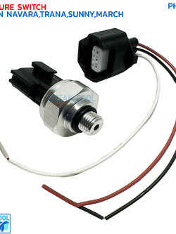 เพรสเชอร์สวิทช์ นิสสัน ซันนี่ , นาวาร่า , เทียน่า , มาร์ช รุ่น3ขา พร้อมปลั๊ก PHS0007 Pressure switch Nissan Sunny Neo,Navara'07,Teana'03,March,Almera'12,Tiida,Xtrail,Cube,Cedia,Dmax'12 สวิทช์แรงดัน สวิทช์แรงดัน แอร์ J31 J32 Calibre Lat