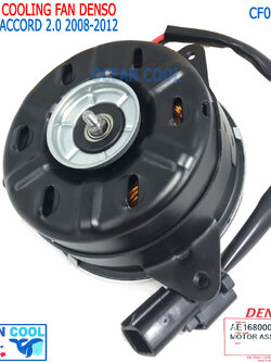 มอเตอร์ พัดลม แอคคอร์ด 2008 - 2012 เครื่อง 2.0 CF0122 Denso แท้ AE168000-87904D Cooling Fan For Honda Accord 2.0cc หม้อน้ำ ฮอนด้า ฝั่งคนนั่ง หมุนซ้าย