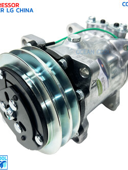 คอมเพรสเซอร์ รถตัก แอลจี ไชน่า COM0207 COMPRESSOR LOADER LG CHINA คอมแอร์รถยนต์