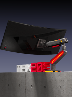 NB G70 RGB 32"-60" High-End Monitor Arm-Gaming ขาตั้งจอคอม ขายึดจอคอม แขนจับจอ Monitor แขนจับจอคอม(*ไม่รวมจอ) weight capacity 2-20 kg.
