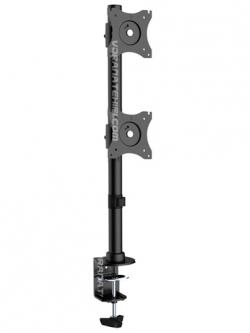 LDT08-C02V ขาจับจอคอม 2 จอ สำหรับจอขนาด 13"-27" Essential Dual Monitor Array desktop Clamp Mount