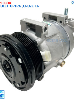 คอมเพรสเซอร์ เชฟโรเลต ออฟตร้า , ครูซ เครื่อง 1.6 เบนซิน COM0216 COMPRESSOR CHEVROLET OPTRA CRUZE 1.6 4 ขา น็อตยาว คอมแอร์รถยนต์ คอม