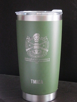 แก้วที่ระลึก TMICAสีเขียว