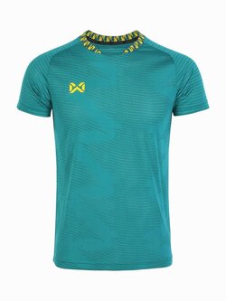 WARRIX เสื้อกีฬาลิขสิทธิ์แท้ วาริค PULZAR Training Shirt เสื้อกีฬาแขนสั้น สีเขียว GG