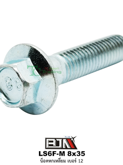 LS6F-M 8x35 น็อตหกเหลี่ยมเบอร์ 12 ( 1 ถุงมี 20 ตัว )