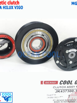 คลัชคอมแอร์ โตโยต้า วีโก้ 2003 - 2014 MGC0025 Cool Gear JK437300-1550 7pk Compressor Clutch for TOYOTA VIGO คอยล์คลัชต์ มีเทอร์โมฟิวส์ป้องกันคอมเพรสเซอร์ล๊อค