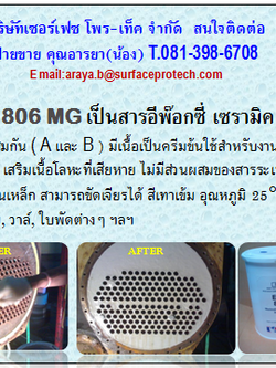 EPIGEN 806 MG เป็นสารอีพ๊อกซี่ เซรามิคซ่อมงานเสริมเนื้อเหล็ก