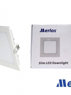 โคม DOWNLIGHT LED 9W ทรงเหลี่ยม ชนิดฝังฝ้า DL/WW MERLOX