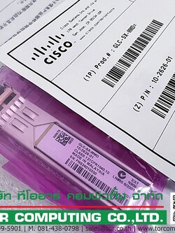 Cisco GLC-SX-MMD= [TorCompTH Thailand ขาย จำหน่าย ราคา] Cisco 1000BASE-SX SFP transceiver module, MMF, 850nm, DOM
