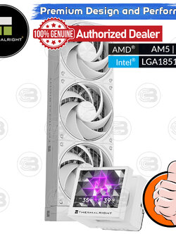 [CoolBlasterThai] Thermalright Stream Vision 360 WHITE 3.5-Inch Screen AIO Liquid CPU Cooler (AM5/LGA1851 Ready) ประกัน 5 ปี