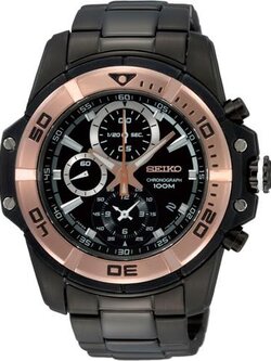 Seiko Men Watch SNDB50P1 (Black/Gold)